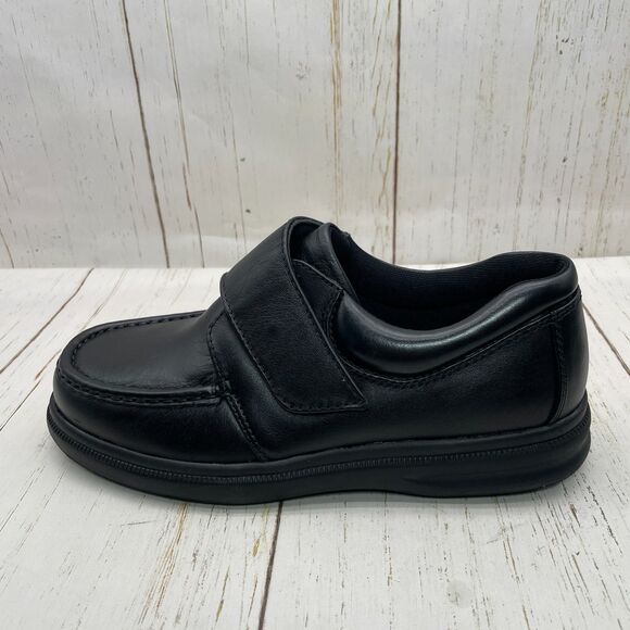 Hush Puppies Men’s Gil Shoes Black Leather Size 8.5 Wide Large Zero G Non-Slip main image 11